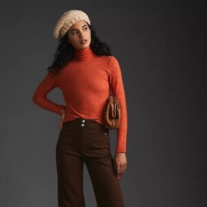 Soft Sweater By Anthropology | Autumn Top | Heathered orange
